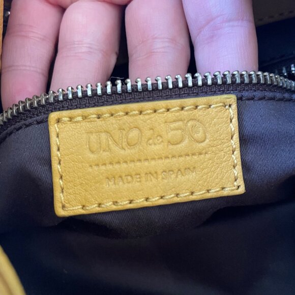 UNO de 50 fringed leather bag - Picture 6 of 15